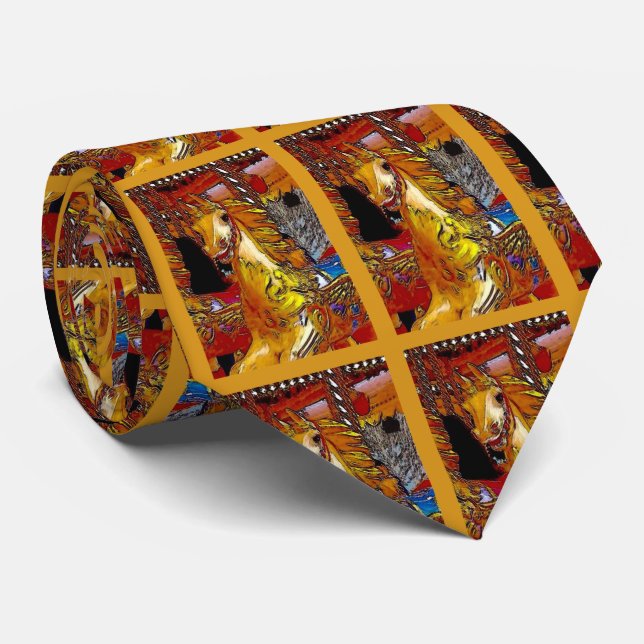 Fairground Horse Tie (Rolled)