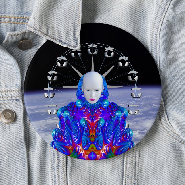 Fairground in Space Button (In Situ)