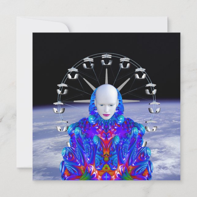 Fairground in Space  Card (Front)