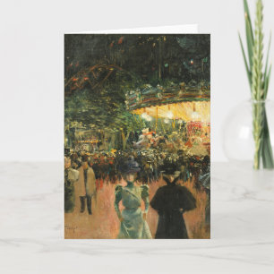 Fairground, Place Pigalle   Louis Abel-Truchet Card