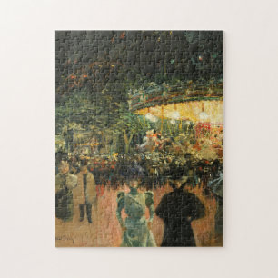 Fairground, Place Pigalle Louis Abel-Truchet Jigsaw Puzzle