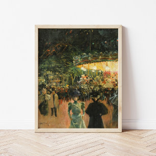 Fairground, Place Pigalle   Louis Abel-Truchet Poster