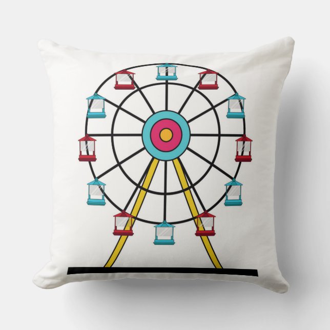Fairground Throw Cushion (Front)