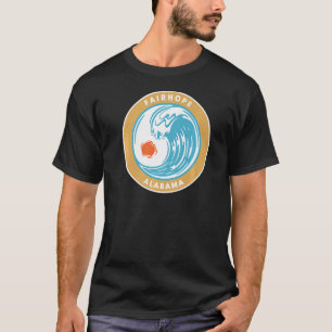 Fairhope Alabama Al Beach Ocean Wave Vacation Souv T-Shirt