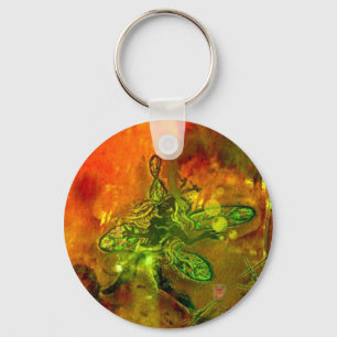 fairie in amber key ring