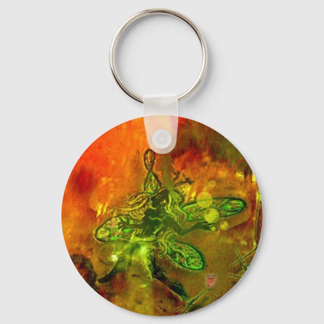 fairie in amber key ring (Front)