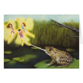 "Fairies and a Frog" card by Nathan James