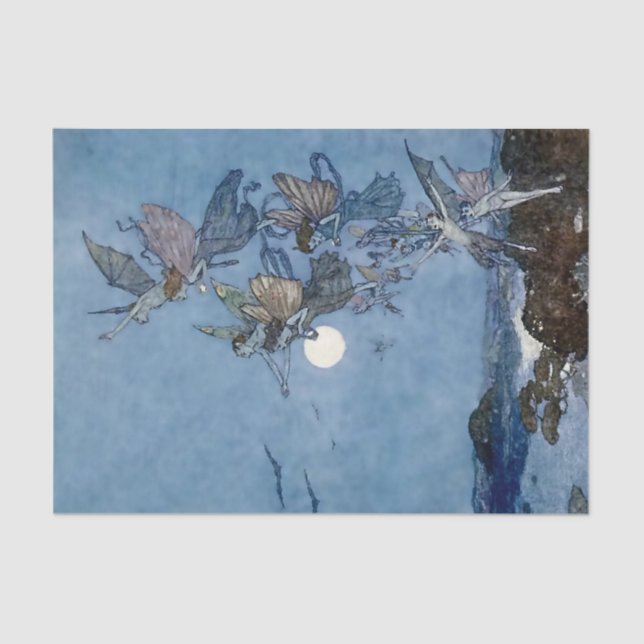 “Fairies and Elves” by Edmund Dulac from “The Temp Tissue Paper (Front)