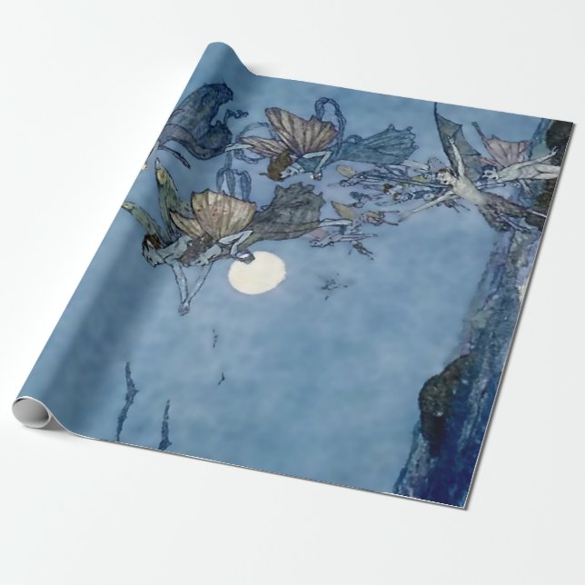 “Fairies and Elves” by Edmund Dulac from “The Temp Wrapping Paper (Unrolled)