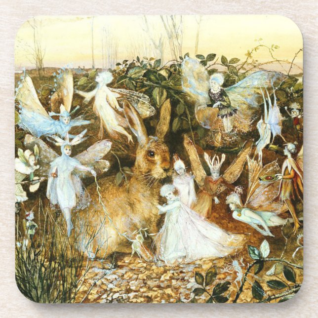 Fairies and Rabbit Coaster (Front)