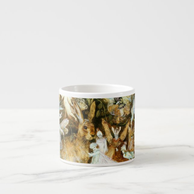 Fairies and Rabbit Espresso Cup (Front)
