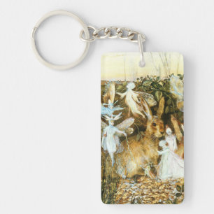 Fairies and Rabbit Key Ring