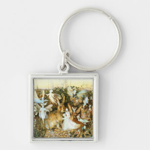Fairies and Rabbit Key Ring