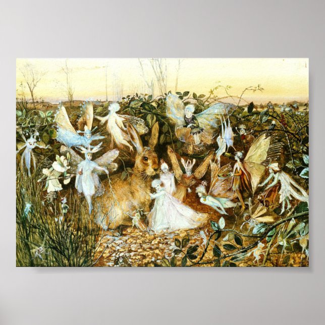 Fairies and Rabbit Poster (Front)
