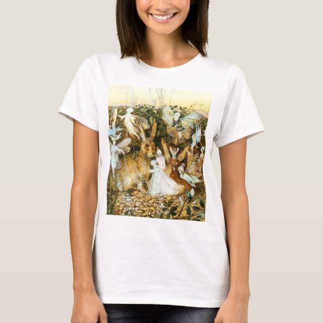Fairies and Rabbit T-Shirt (Front)