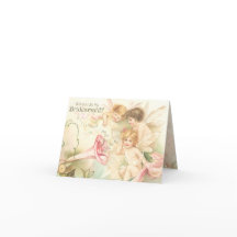 Fairies Announcement Will You Be My Bridesmaid