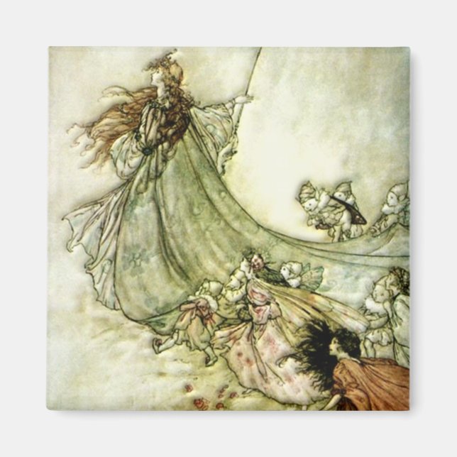 Fairies Away - Arthur Rackham Magnet (Front)