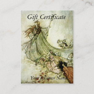 Fairies Away Gift Certificate - Arthur Rackham