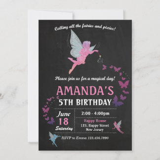 Fairies Birthday Invitation