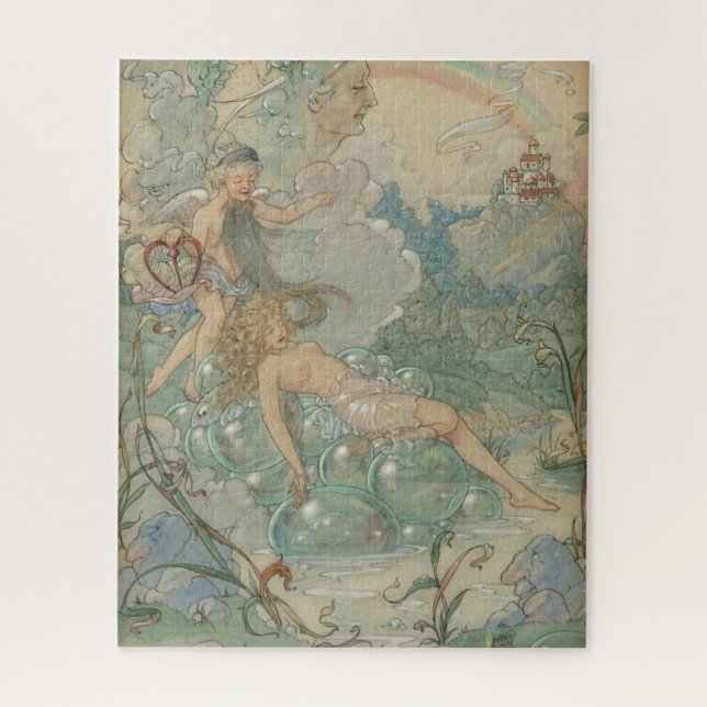 Fairies by Harold Gaze - Vintage Jigsaw Puzzle (Vertical)