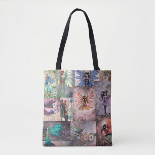 Fairies Collage by Molly Harrison Tote Bag