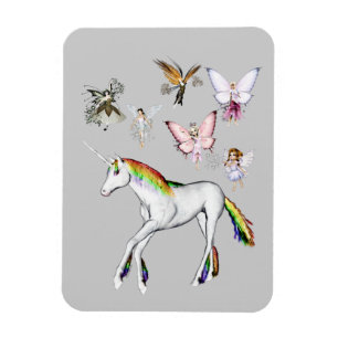 Fairies Colour the Unicorn Magnet