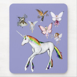 Fairies Colour the Unicorn Mouse Mat