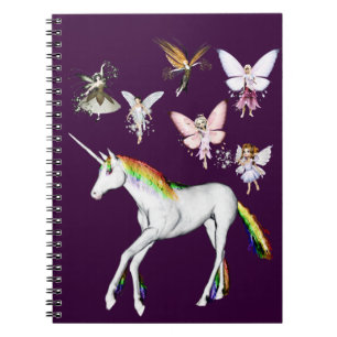 Fairies Colour the Unicorn Notebook