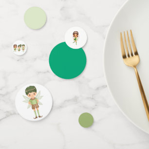 Fairies Dressed in Green Paper bowls Confetti
