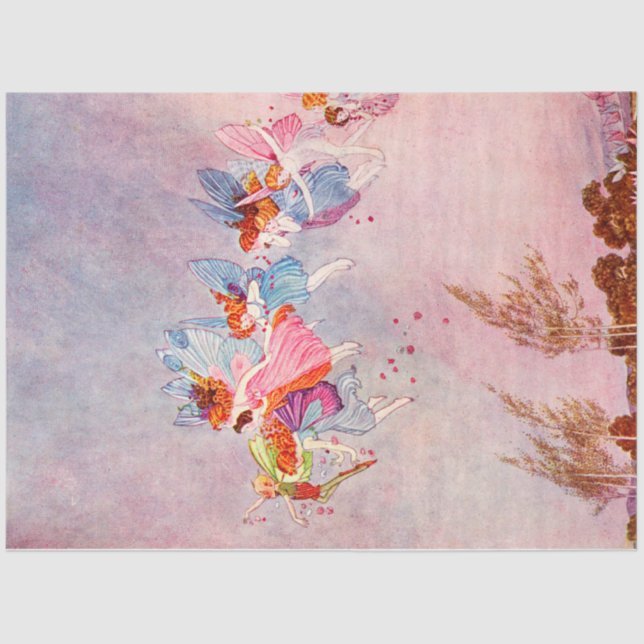 Fairies Flying Tissue Paper (Front)