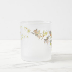 Fairies Frosted Glass Coffee Mug