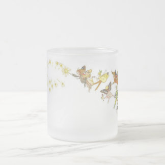 Fairies Frosted Glass Coffee Mug