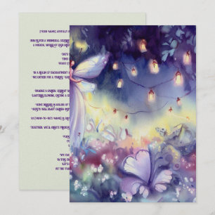 Fairies Garden: Mystical Fairy, A Baby Shower Invitation