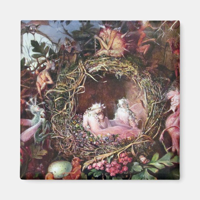 Fairies in a Birds Nest, John Anster Fitzgerald Magnet (Front)