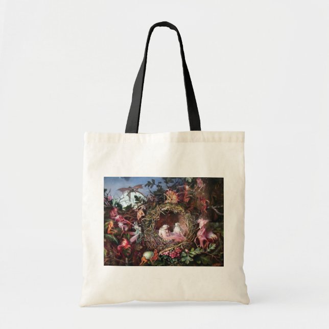 Fairies in a Birds Nest, John Anster Fitzgerald Tote Bag (Front)