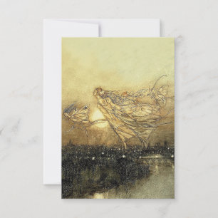 “Fairies in Kensington Gardens” by Arthur Rackham RSVP Card