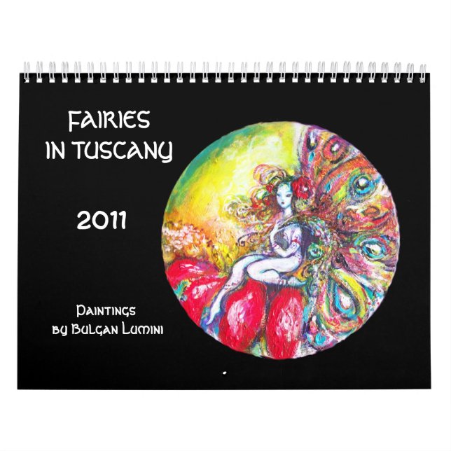 FAIRIES IN TUSCANY  2017 Fantasy Calendar (Cover)
