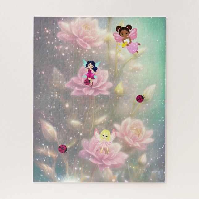 Fairies, ladybugs jigsaw puzzle (Vertical)