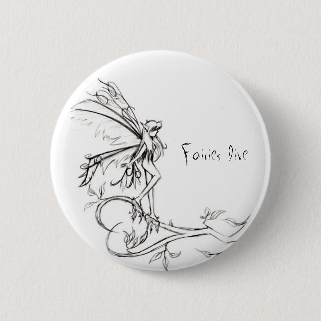 Fairies Live: Ice Age 6 Cm Round Badge (Front)