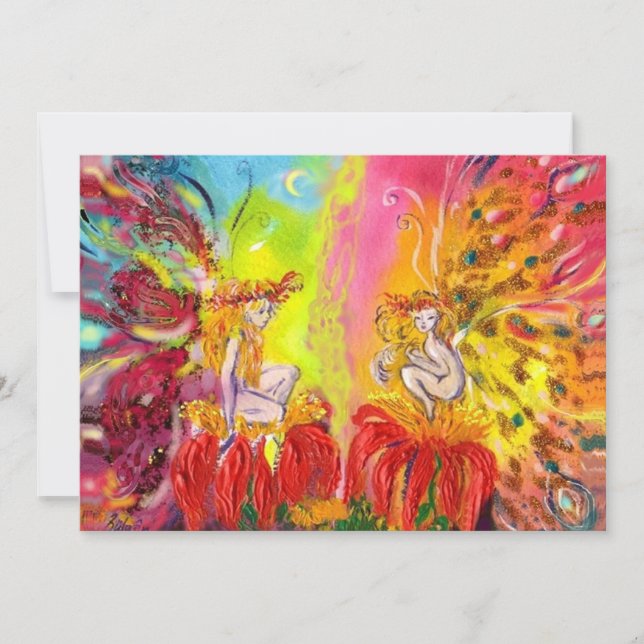 FAIRIES OF DAWN ,Magic Gold Sparkles Announcement (Front)