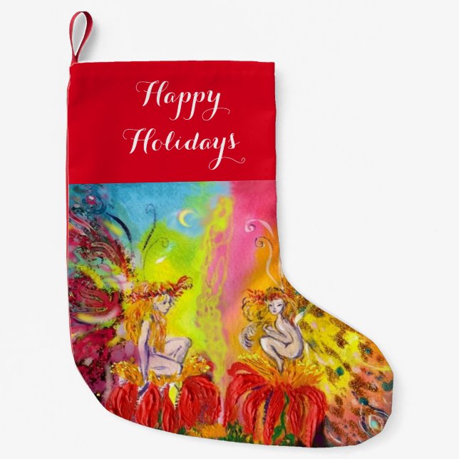 FAIRIES OF DAWN SMALL CHRISTMAS STOCKING (Front)
