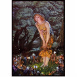 Fairies on a Midsummer Night in Girls Dream Standing Photo Sculpture<br><div class="desc">The forest floor hummed with an unseen energy. Moonlight, strained through gnarled branches, dappled the damp earth in a mosaic of light and shadow. In this silent cathedral stood Elara, her golden gown a stark contrast to the surrounding darkness. The fabric shimmered with an otherworldly sheen, catching the playful dance...</div>