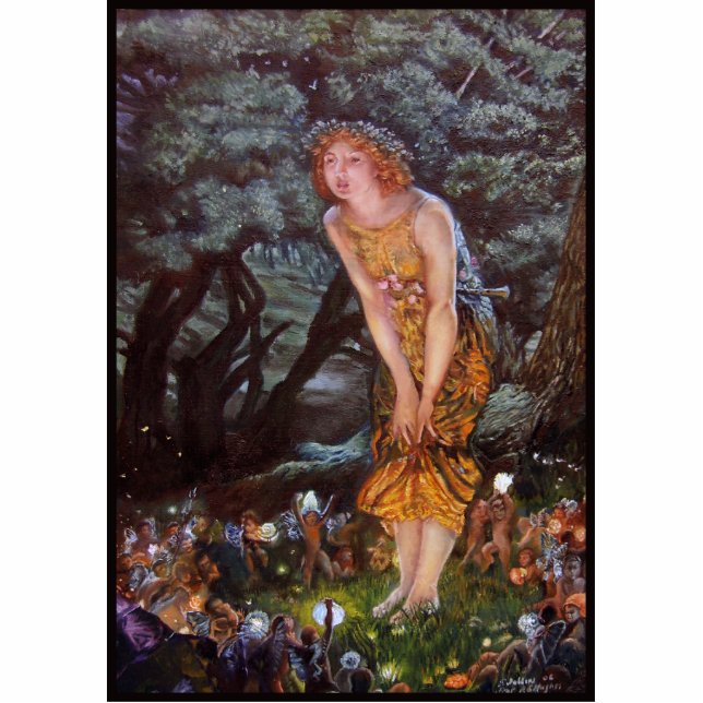 Fairies on a Midsummer Night in Girls Dream Standing Photo Sculpture (Front)