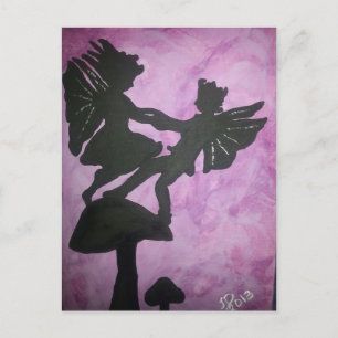 Fairies on Mushroon.jpg Postcard