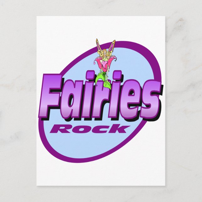 Fairies Rock Postcard (Front)
