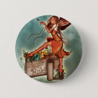 Fairies Rule! 6 Cm Round Badge