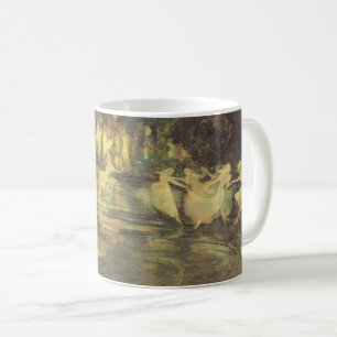 Fairies Whirl by Arthur Black, Vintage Fairy Dance Coffee Mug