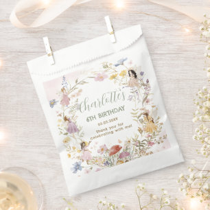 Fairies Wildflower Meadow Flowers Birthday Favour Bags
