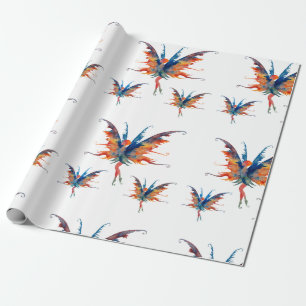 Fairies Wings Matte Wrapping Paper