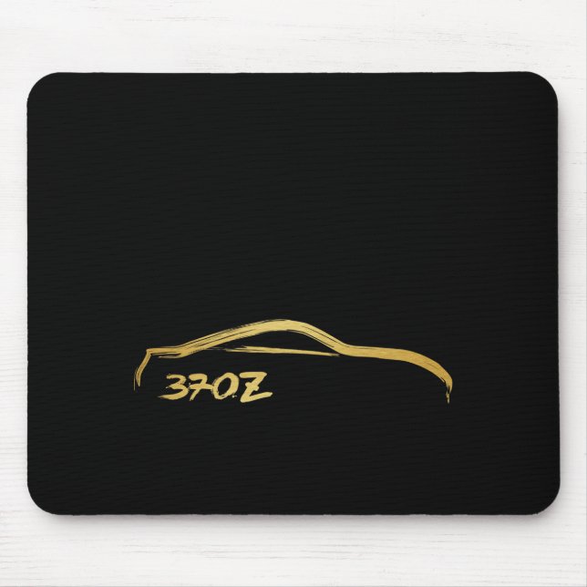 Fairlady 370z Gold Brush Stroke Logo Mouse Mat (Front)
